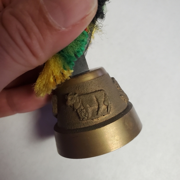 Vintage Swiss Cow Bell w/Fringe - Picture 8 of 8